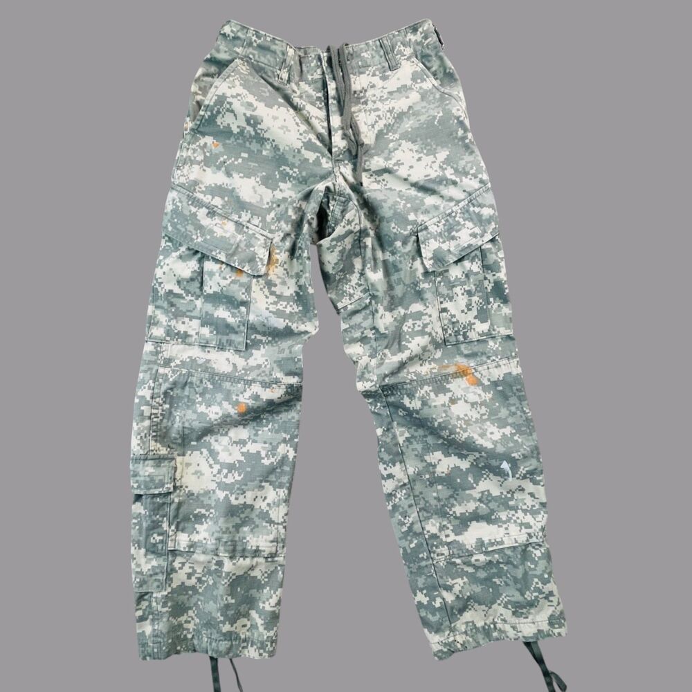 US Military Combat Pants Mens X Small Digital Camo Fire Resistant Cargo Tactical